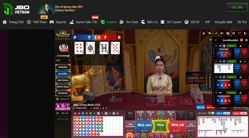Uu diem cua sanh Casino DG Jbo