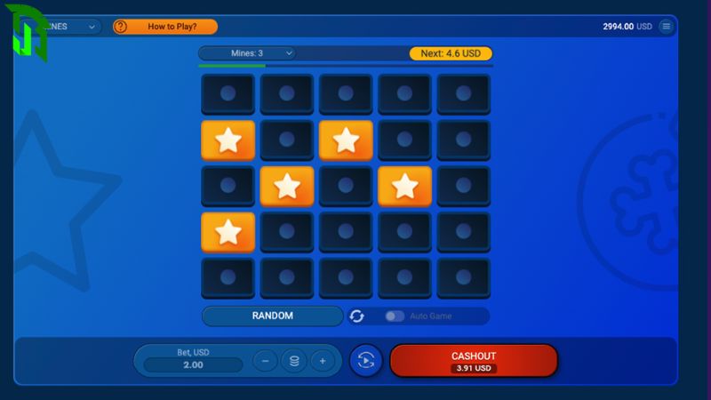 Game cuoc Mines tai sanh Spribe hap dan