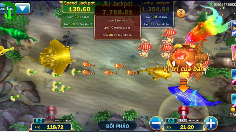 Ty le thuong trong game ban ca Jackpot JBO